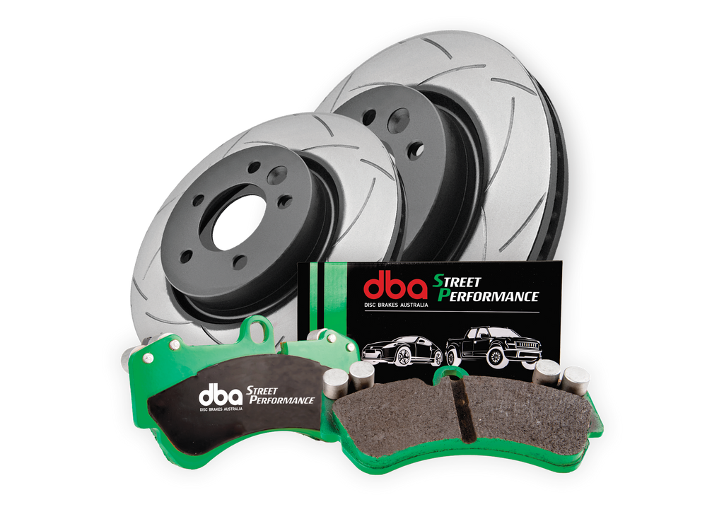 BRAKE UPGRADE FRONT (DBA T2 SLOTTED ROTORS + DBA STREET PERFORMANCE BR ...